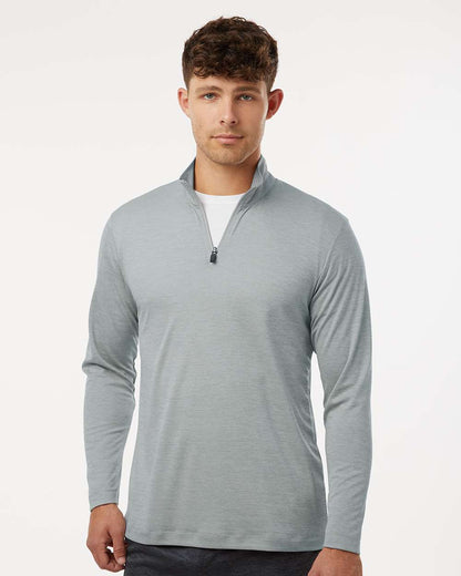 AllPro Men's Pro-Lock Performance Mélange Quarter-Zip Pullover 4HM700 #colormdl_Silver Melange