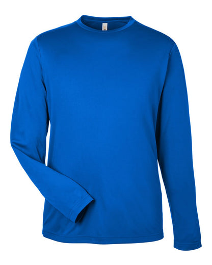 CORE365 Unisex Capital Long Sleeve Performance T-Shirt CE10L #color_True Royal