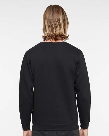 LAT Unisex Elevated Fleece Crewneck Sweatshirt 6925 #colormdl_Black