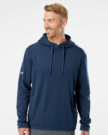 Adidas Textured Mixed Media Hooded Sweatshirt A530 #colormdl_Collegiate Navy