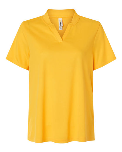 CORE365 Women's Nova Performance Pique Polo CE108W #color_Campus Gold