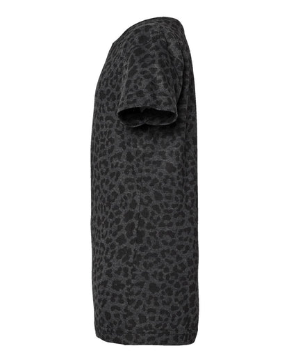 LAT Girls' Fine Jersey Tee 2616 #color_Black Leopard