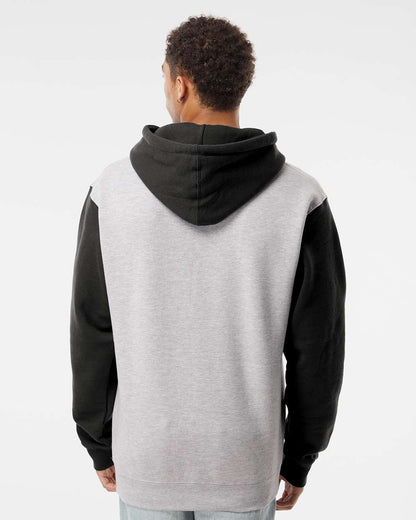 Independent Trading Co. Heavyweight Hooded Sweatshirt IND4000 #colormdl_Grey Heather/ Black