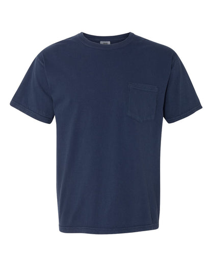 Comfort Colors Unisex Garment-Dyed Heavyweight Pocket T-Shirt 6030 #color_True Navy