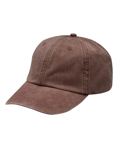 Adams Headwear Optimum Pigment-Dyed Dad Hat LP101 #color_Mulberry