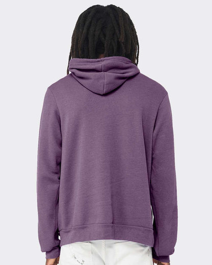 BELLA + CANVAS Sponge Fleece Hoodie 3719 #colormdl_Heather Team Purple