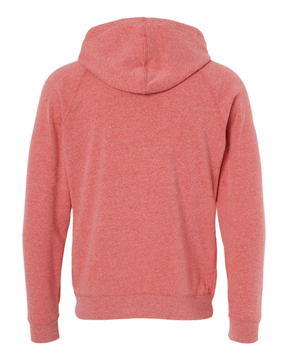 Independent Trading Co. Special Blend Raglan Hooded Sweatshirt PRM33SBP #color_Pomegranate