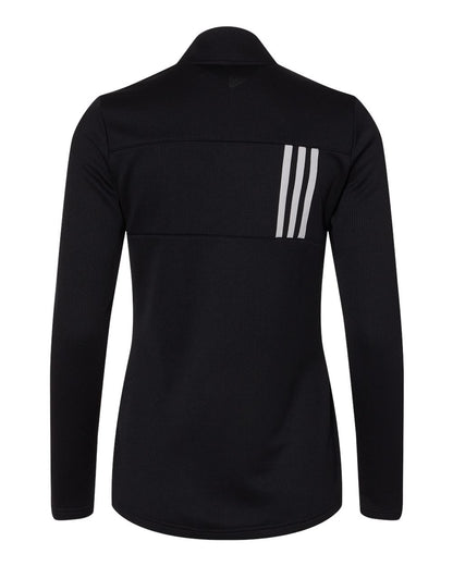 Adidas Women's 3-Stripes Double Knit Full-Zip A483 #color_Black/ Grey Two