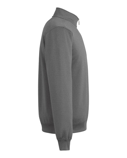 Fairway & Greene Men's Caves Tech Quarter-Zip Pullover C11512 #color_Dark Shadow Grey Heather