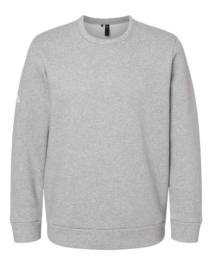 Adidas Unisex Fleece Crewneck Sweatshirt A434 #color_Grey Heather