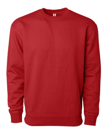 Independent Trading Co. Heavyweight Crewneck Sweatshirt IND3000 #color_Red