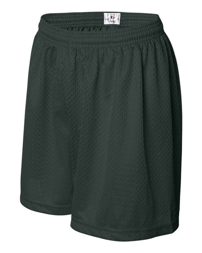 Badger Women's Pro Mesh 5" Shorts with Solid Liner 7216 #color_Forest