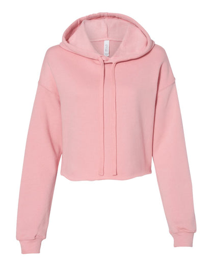 BELLA + CANVAS Women's Crop Fleece Hoodie 7502 #color_Pink