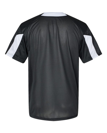 Alleson Athletic Striker Placket 7976 #color_Black/ White