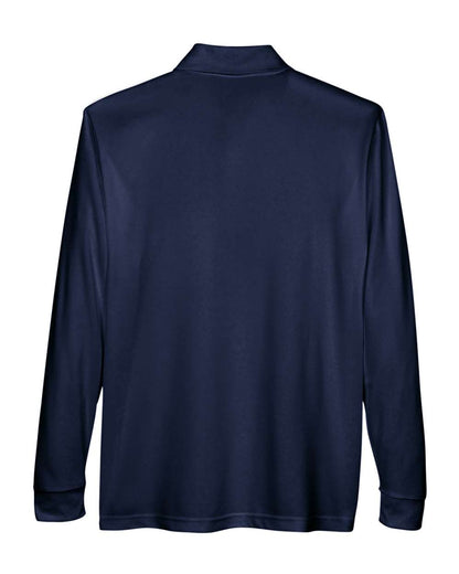 CORE365 Men's Pinnacle Performance Long Sleeve Piqué Polo with Pocket 88192P #color_Classic Navy