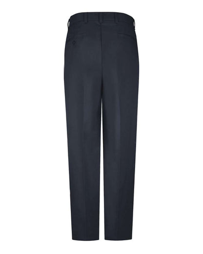 Red Kap Men's Odd Sizes Wrinkle-Resistant Cotton Work Pants PC20ODD #color_Dark Navy - Unhemmed