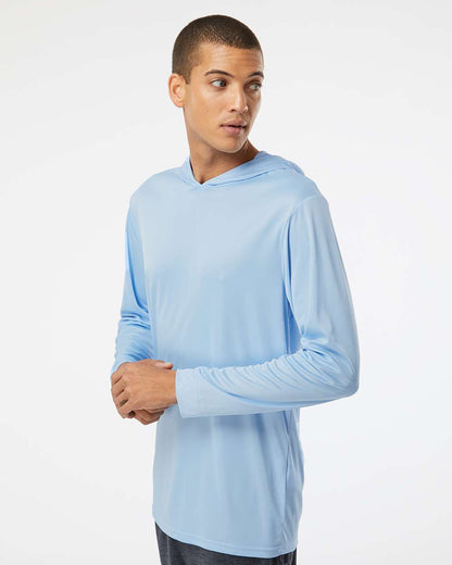 Paragon Unisex Bahama Performance Hooded Long Sleeve T-Shirt 220 #colormdl_Blue Mist