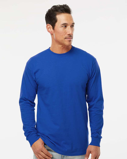 M&O Unisex Gold Soft Touch Long Sleeve T-Shirt 4820 #colormdl_Royal