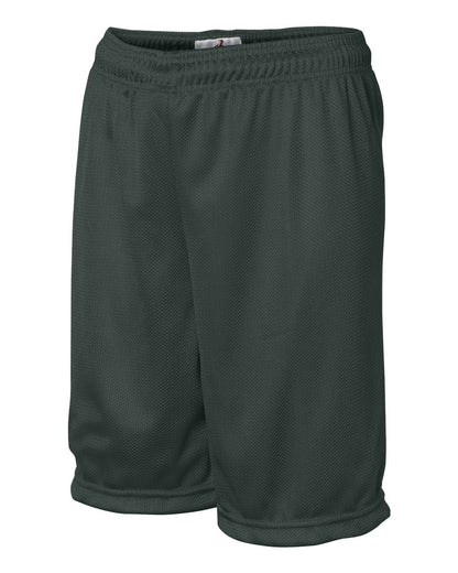 Badger Youth Mini Mesh 6'' Inseam Shorts 2237 #color_Forest