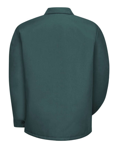 Red Kap Men's Tall Perma-Lined Panel Jacket JT50T #color_Spruce Green
