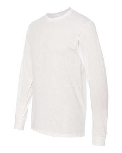 JERZEES Unisex Dri-Power® Performance Long Sleeve T-Shirt 21MLR #color_White