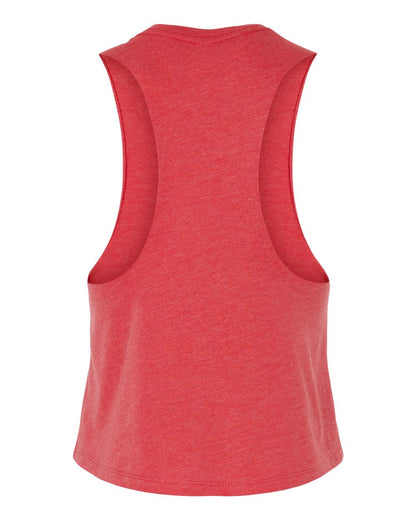 BELLA + CANVAS Women's Racerback Crop Tank 6682 #color_Heather Red