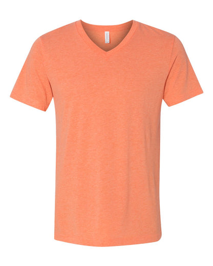 BELLA + CANVAS Unisex Triblend V-Neck Tee 3415 #color_Orange Triblend
