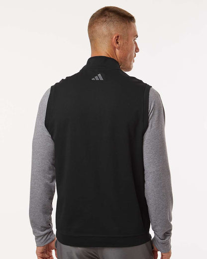 Adidas Men's Club Quarter-Zip Vest A599 #colormdl_Black