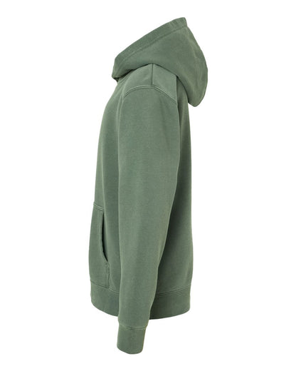 Independent Trading Co. Youth Midweight Pigment-Dyed Hooded Sweatshirt PRM1500Y #color_Pigment Alpine Green