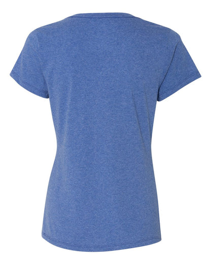Hanes Women's Perfect-T Triblend V-Neck T-Shirt 42VT #color_Royal Triblend