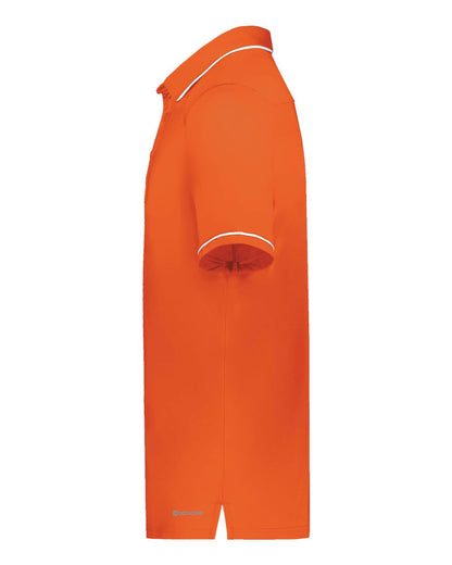 Holloway Men's CoolCore® Polo 222518 #color_Orange/ White