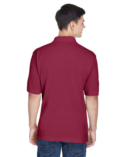 Harriton Men's Easy Blend™ Polo M265 #colormdl_Wine