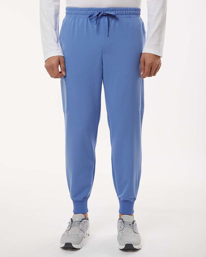 Jaanuu Men's Osmo 8-Pocket Scrub Joggers M20002 #colormdl_Ceil Blue