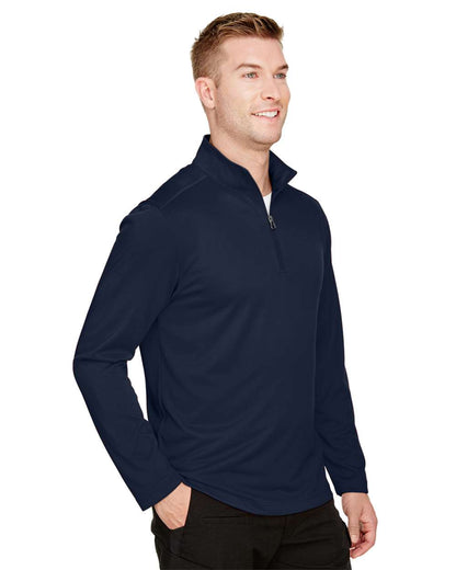 Harriton Men's Advantage Snag Protection Plus Quarter-Zip Pullover M748 #colormdl_Dark Navy