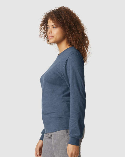 Gildan Softstyle® CVC Long Sleeve T-Shirt 67400 #colormdl_Navy Mist