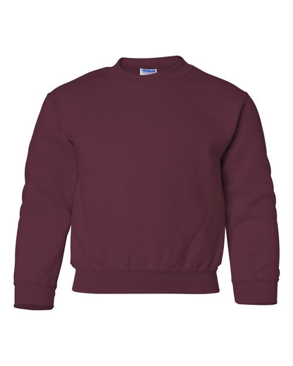 Gildan Youth Heavy Blend™ Crewneck Sweatshirt 18000B #color_Maroon