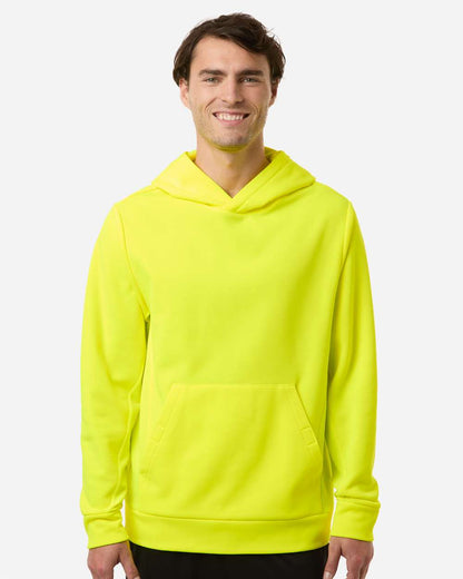 Team 365 Unisex Squad Hooded Tech Fleece Pullover TT400 #colormdl_Safety Yellow