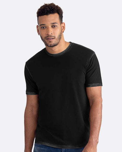 Next Level Soft Wash T-Shirt 3600SW #colormdl_Washed Black