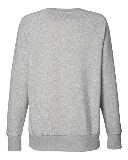 Under Armour Women's Rival Fleece Crewneck Sweatshirt 1379508 #color_Mod Grey Light Heather/ White