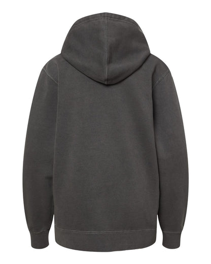 Independent Trading Co. Youth Midweight Pigment-Dyed Hooded Sweatshirt PRM1500Y #color_Pigment Black