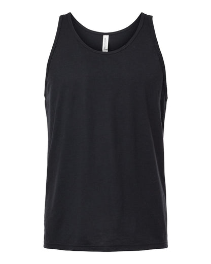 BELLA + CANVAS Triblend Tank 3484 #color_Solid Black Triblend