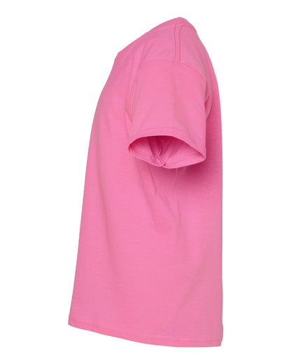 Gildan Youth Light Cotton T-Shirt 3000B #color_Azalea