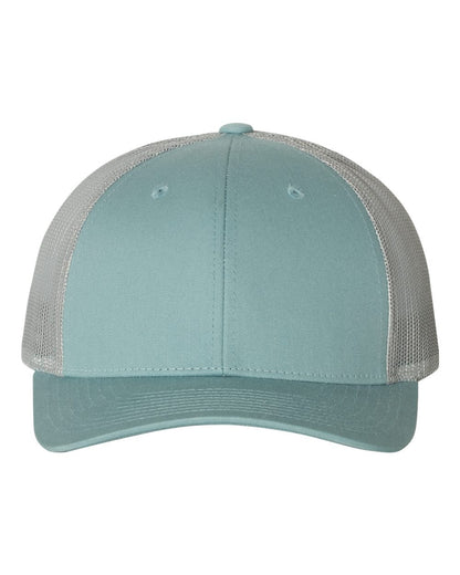Richardson Low Pro Trucker Cap 115 #color_Smoke Blue/ Aluminum