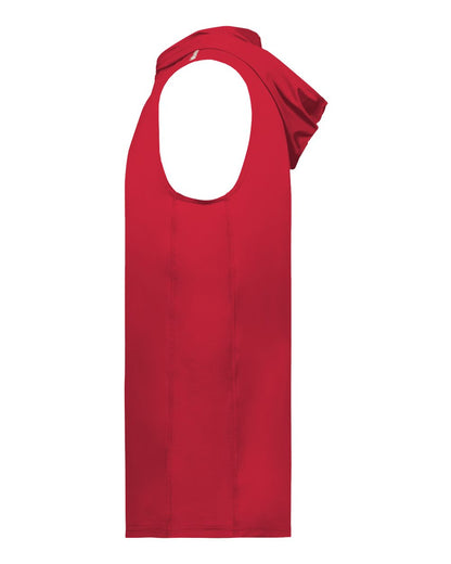 Holloway Unisex CoolCore® Sleeveless Hooded T-Shirt 222590 #color_Scarlet