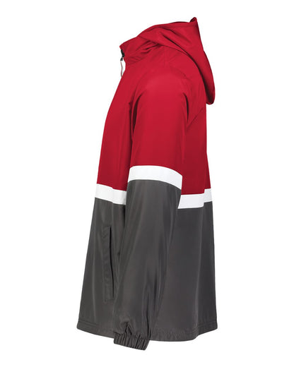 Holloway Men's Turnabout Reversible Hooded Jacket 229587 #color_Scarlet/ Carbon