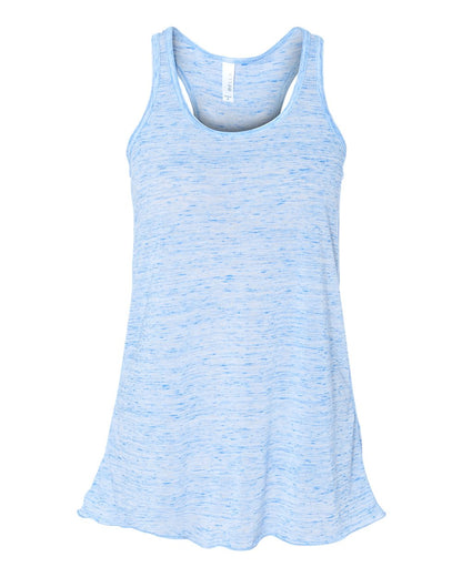 BELLA + CANVAS Women's Flowy Racerback Tank 8800 #color_Blue Marble