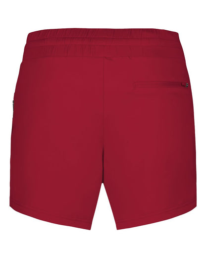 Holloway Women's Eco Revive™ Ventura Soft Knit Shorts 223704 #color_Scarlet