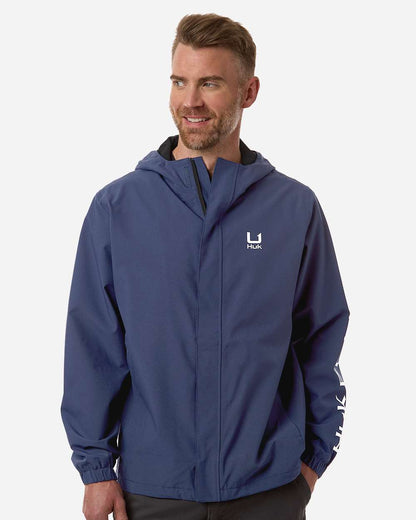 HUK Men's Storm Rain Jacket H400159 #colormdl_Naval Academy