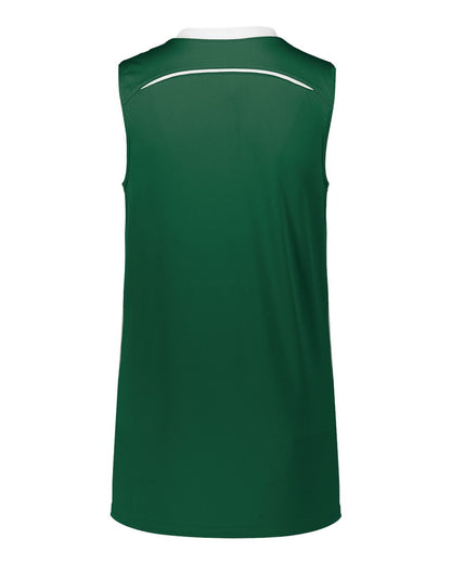 Augusta Sportswear Girls' Rover Jersey 1688 #color_Dark Green/ White