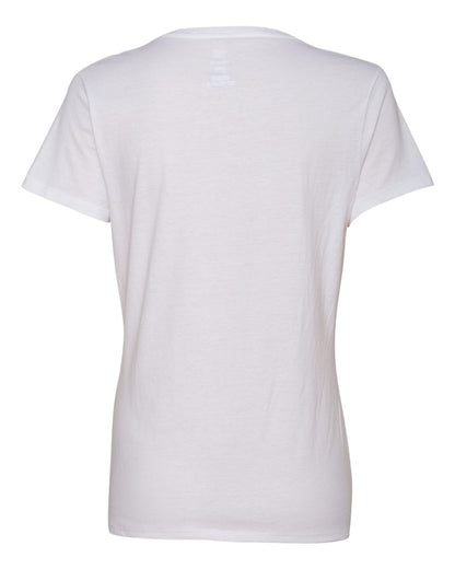 Hanes Women's Perfect-T V-Neck T-Shirt S04V #color_White